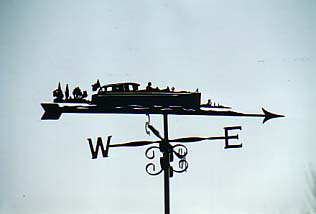 Thames Day Boat weathervane